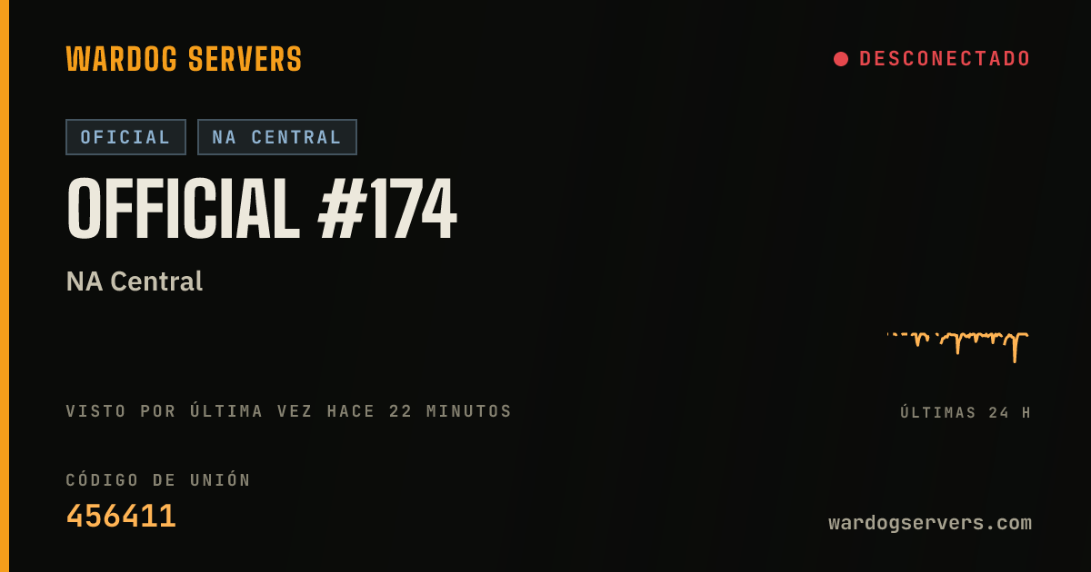 Banner de estado en vivo de Official #174