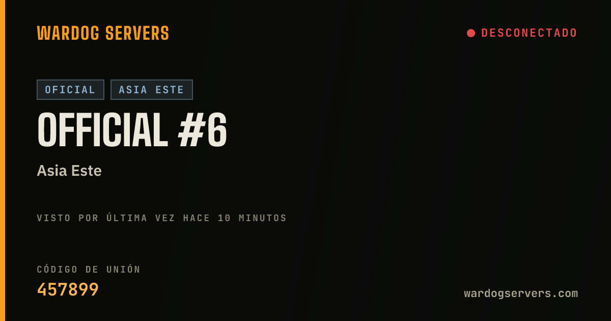 Banner de estado en vivo de Official #6