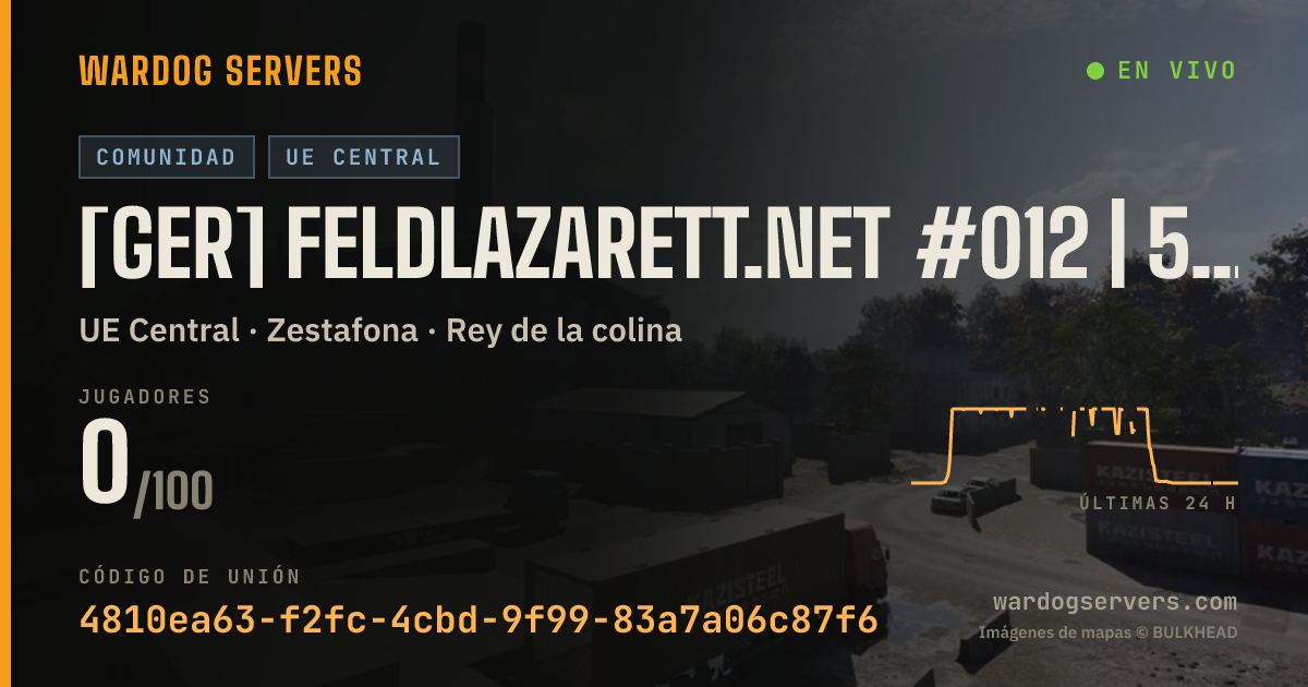 Banner de estado en vivo de [GER] Feldlazarett.net #012 | 50v50 | 14-9