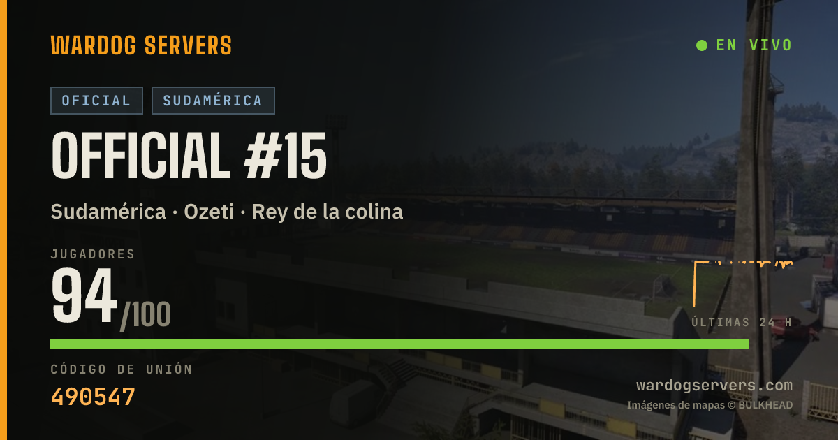 Banner de estado en vivo de Official #15