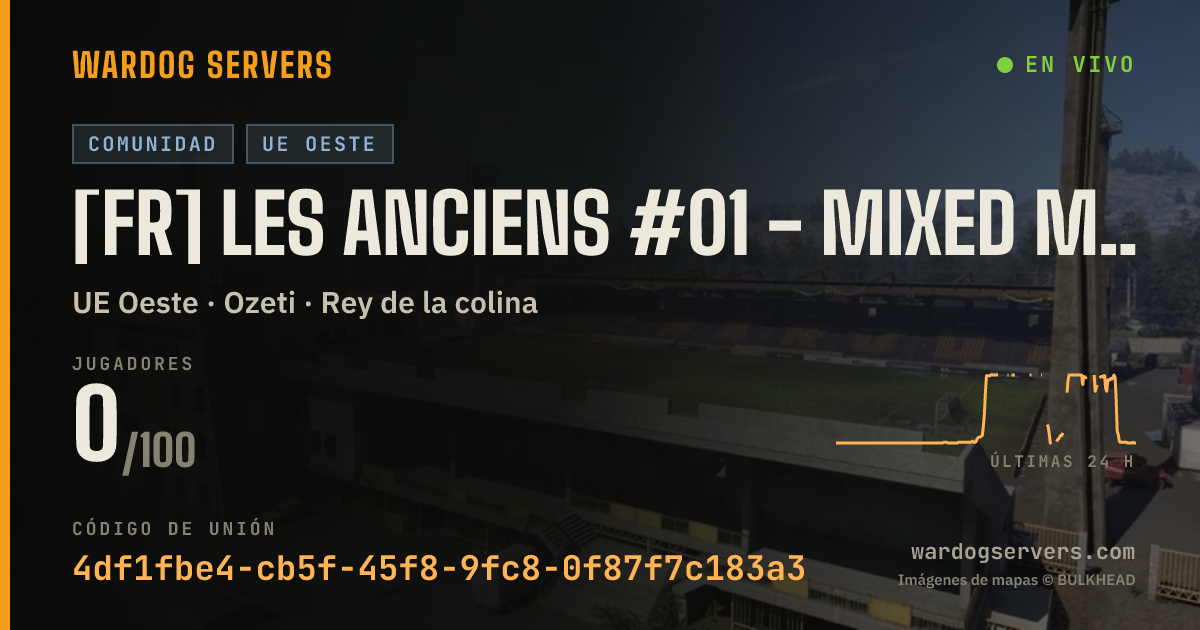 Banner de estado en vivo de [FR] LES ANCIENS #01 - MIXED MAPS - STATS | beta.fpsnews.net