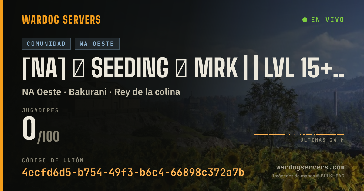 Banner de estado en vivo de [NA] ⬙ SEEDING ⬙ MRK | | LVL 15+ | QUEUE SKIP @ MRKDOGS.COM