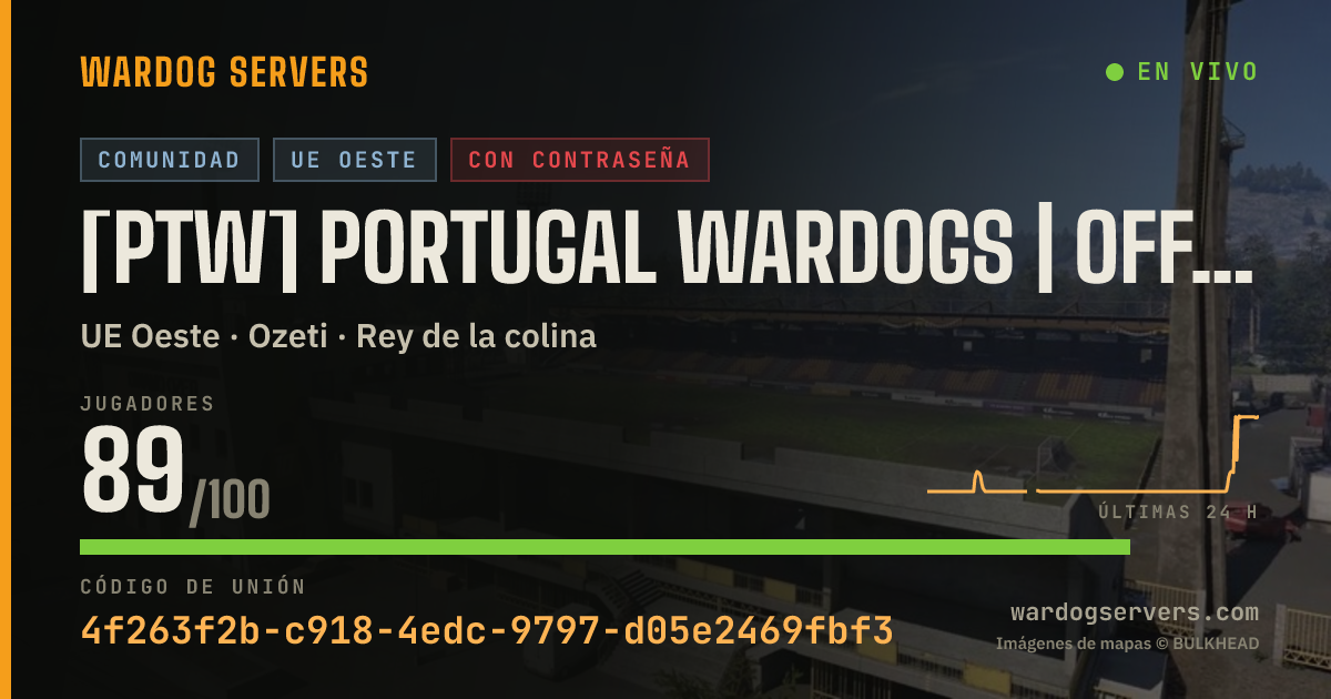 Banner de estado en vivo de [PTW] PORTUGAL WARDOGS | OFFICIAL #1