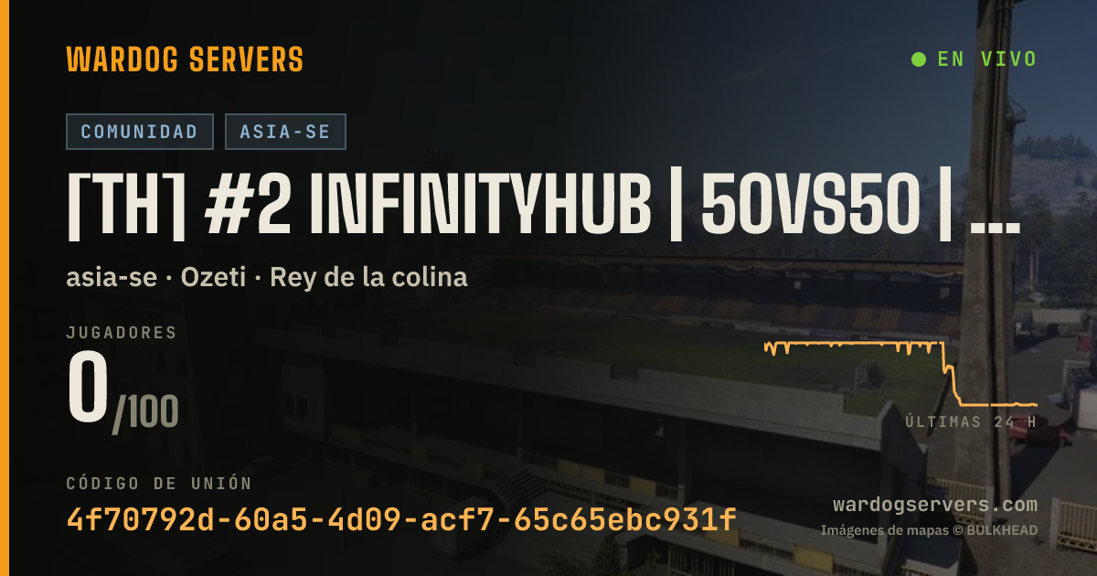 Banner de estado en vivo de [TH] #2 InfinityHub | 50vs50 | discord.gg/infh