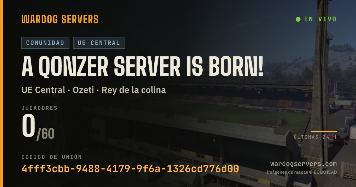 Banner de estado en vivo de A Qonzer Server Is Born!