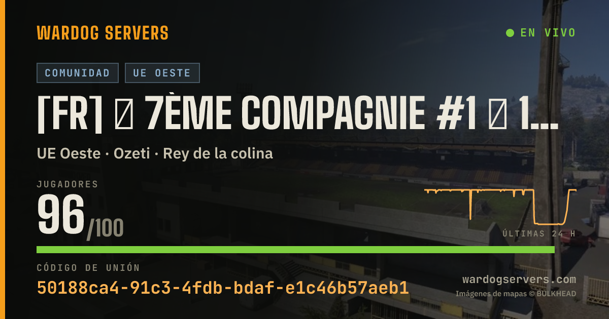 Banner de estado en vivo de [FR] ★ 7ème Compagnie #1 ★ 100% FR - discord.gg/7eCie