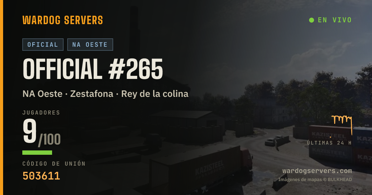 Banner de estado en vivo de Official #265