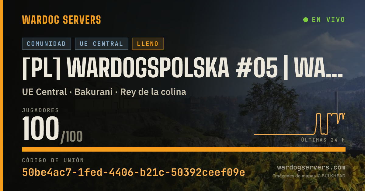 Banner de estado en vivo de [PL] WardogsPolska #05 | WARDOGSZONE.PL | RANKING