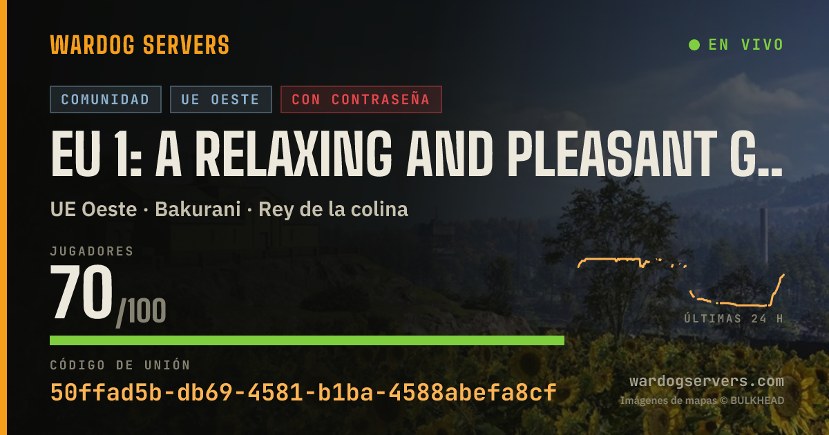 Banner de estado en vivo de EU 1: A Relaxing and Pleasant Game