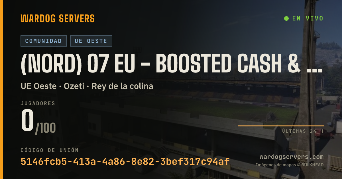 Banner de estado en vivo de (NORD) o7 EU - BOOSTED CASH & XP $
