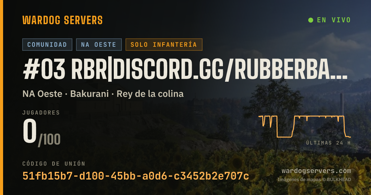 Banner de estado en vivo de #03 RBR|discord.gg/rubberbandrangers|Hosted by Qonzer