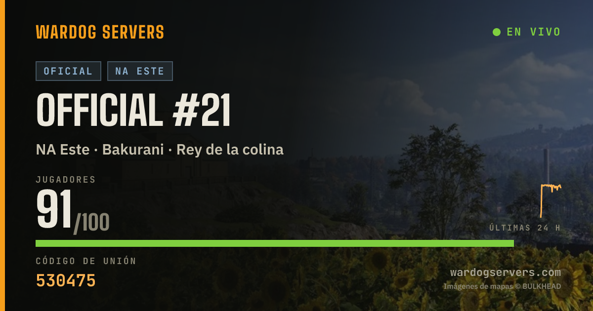 Banner de estado en vivo de Official #21