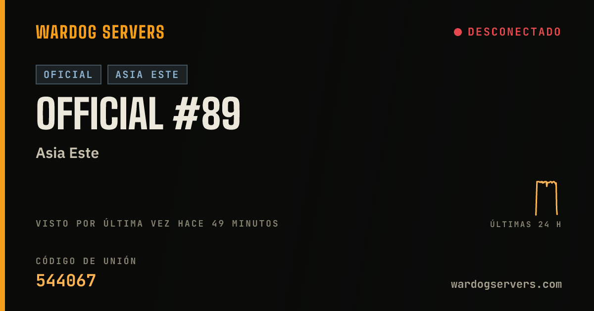 Banner de estado en vivo de Official #89