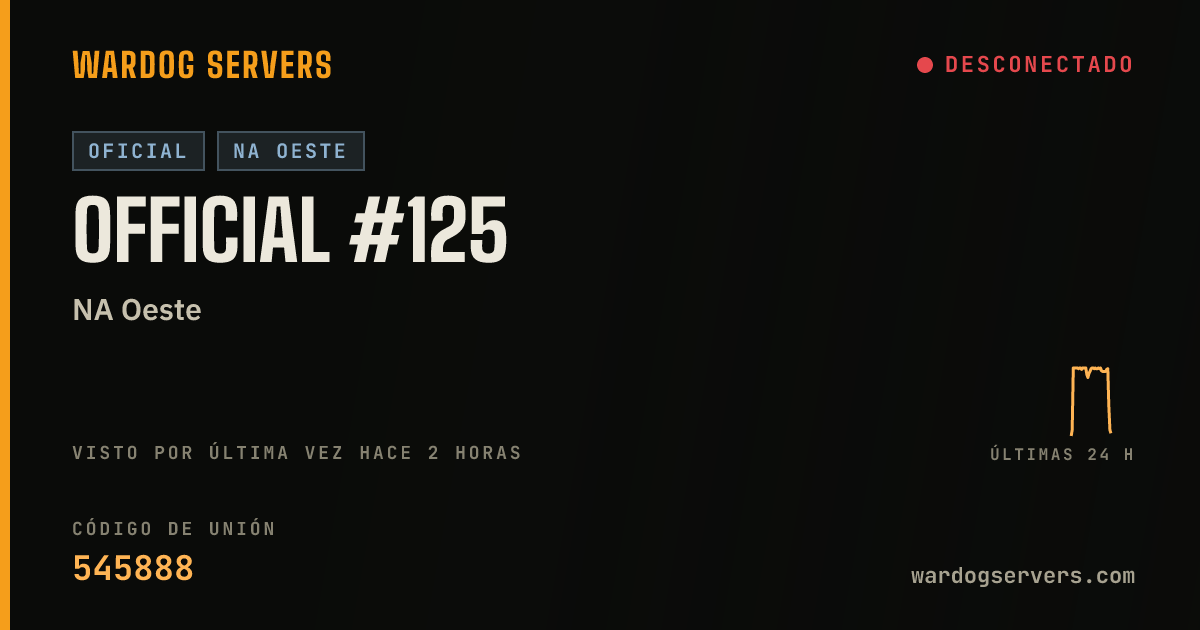 Banner de estado en vivo de Official #125