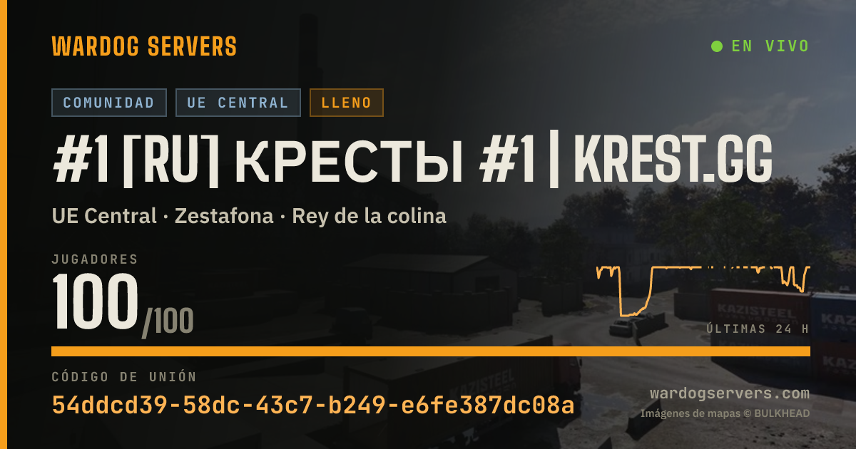 Banner de estado en vivo de #1 [RU] Кресты #1 | krest.gg