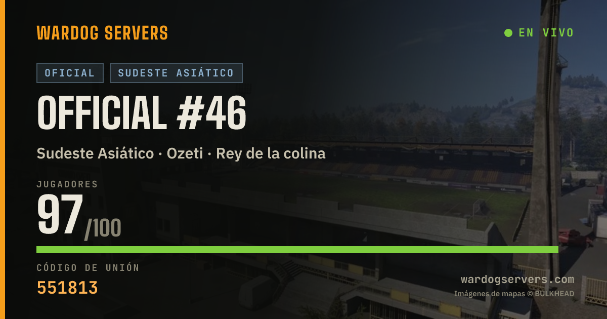 Banner de estado en vivo de Official #46