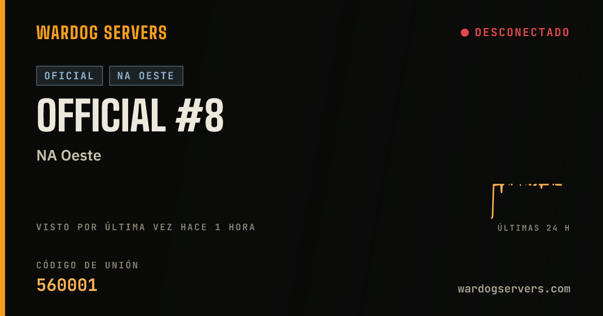 Banner de estado en vivo de Official #8