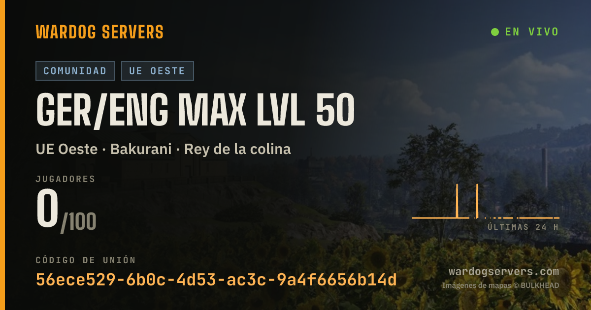 Banner de estado en vivo de GER/ENG max lvl 50