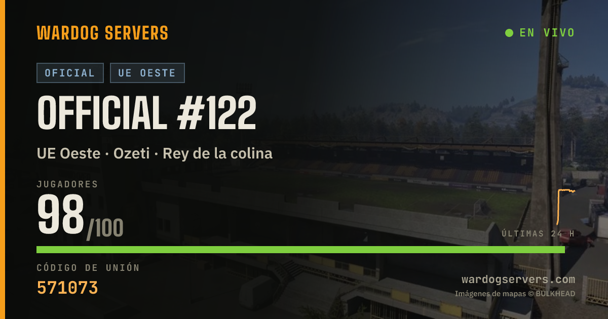 Banner de estado en vivo de Official #122