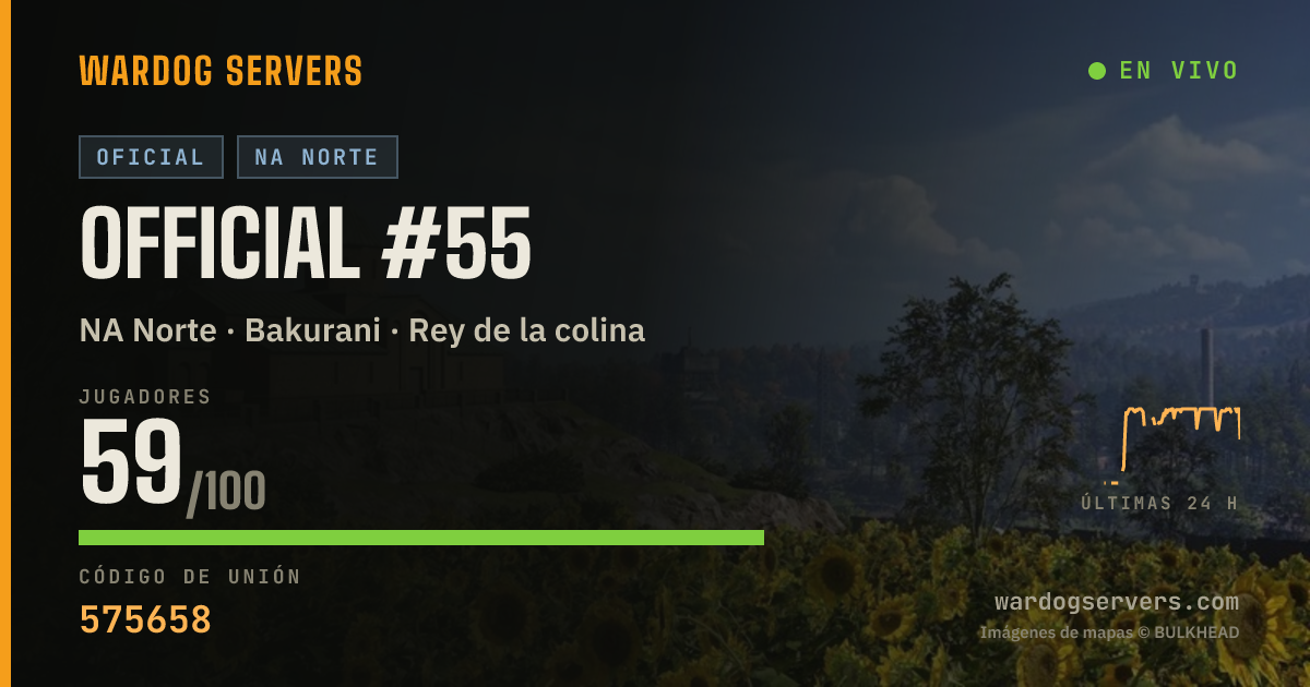 Banner de estado en vivo de Official #55