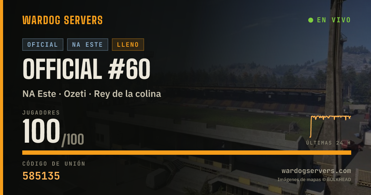 Banner de estado en vivo de Official #60