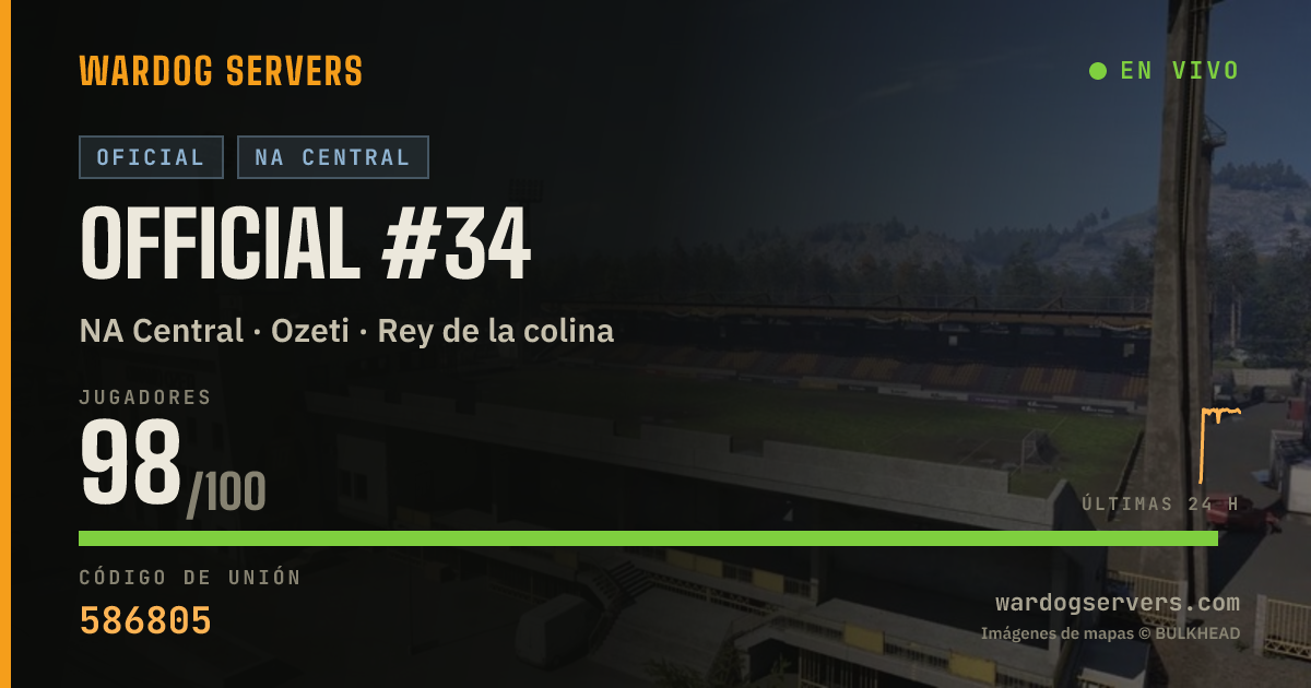 Banner de estado en vivo de Official #34