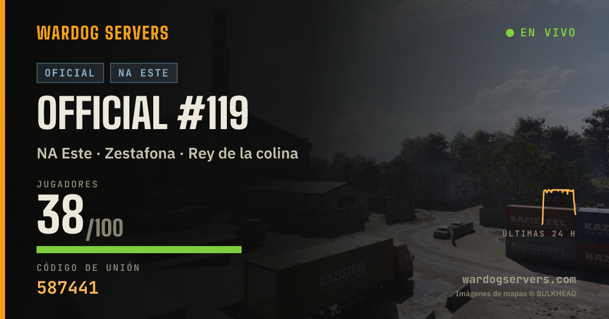 Banner de estado en vivo de Official #119