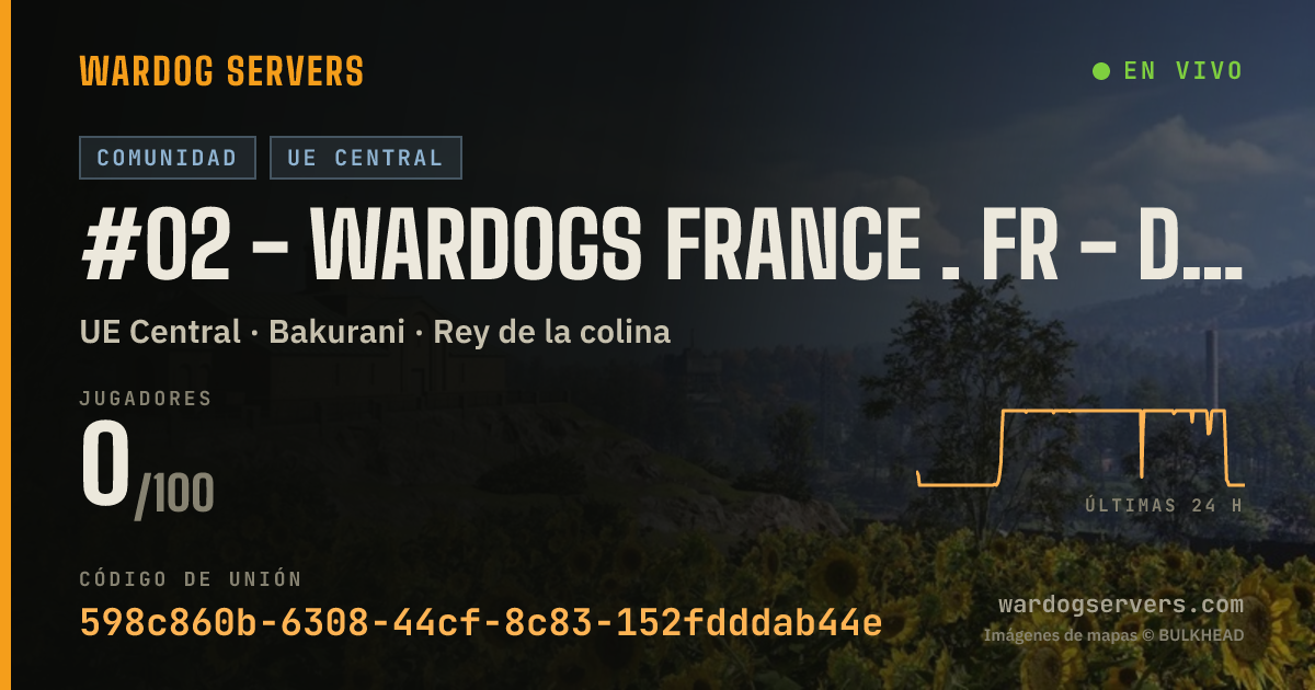 Banner de estado en vivo de #02 - WARDOGS FRANCE . FR - discord.gg/wardogsfr