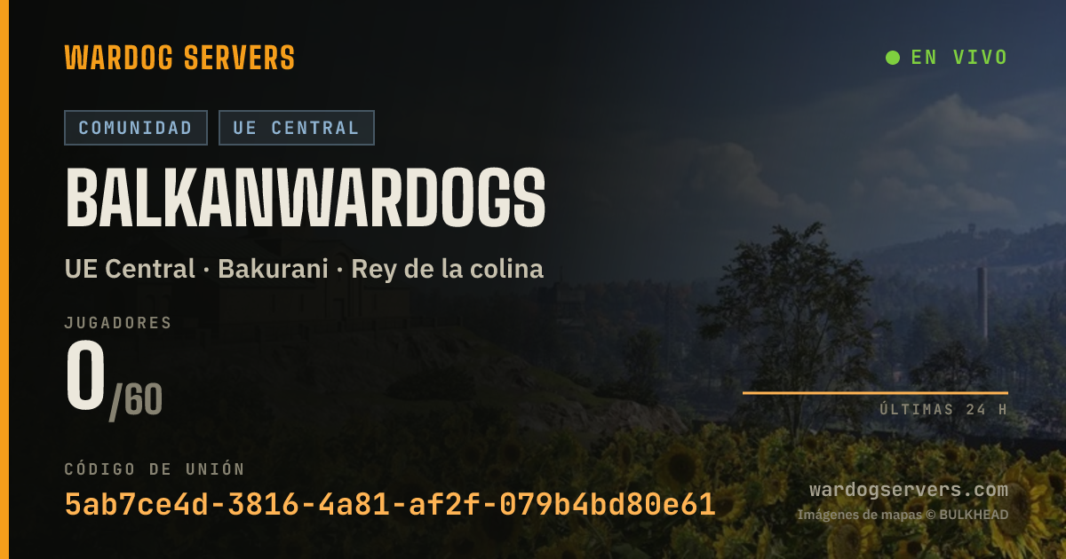 Banner de estado en vivo de balkanwardogs