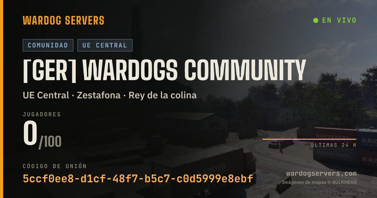 Banner de estado en vivo de [GER] Wardogs Community