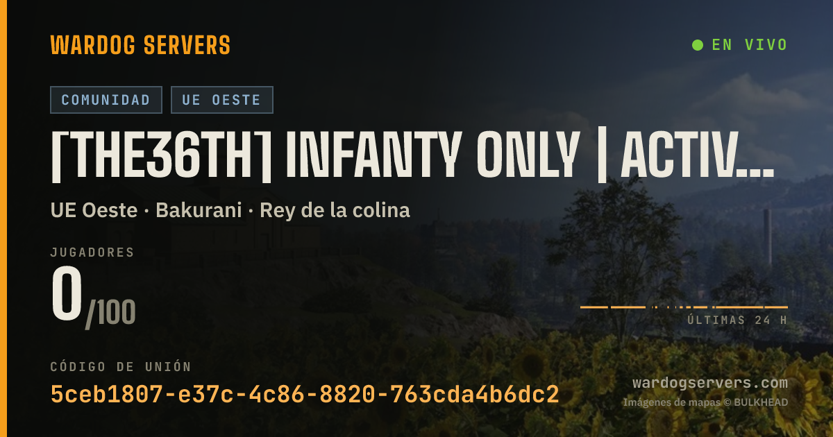 Banner de estado en vivo de [The36th] INFANTY ONLY | Active admins | dcd.gg/the36th