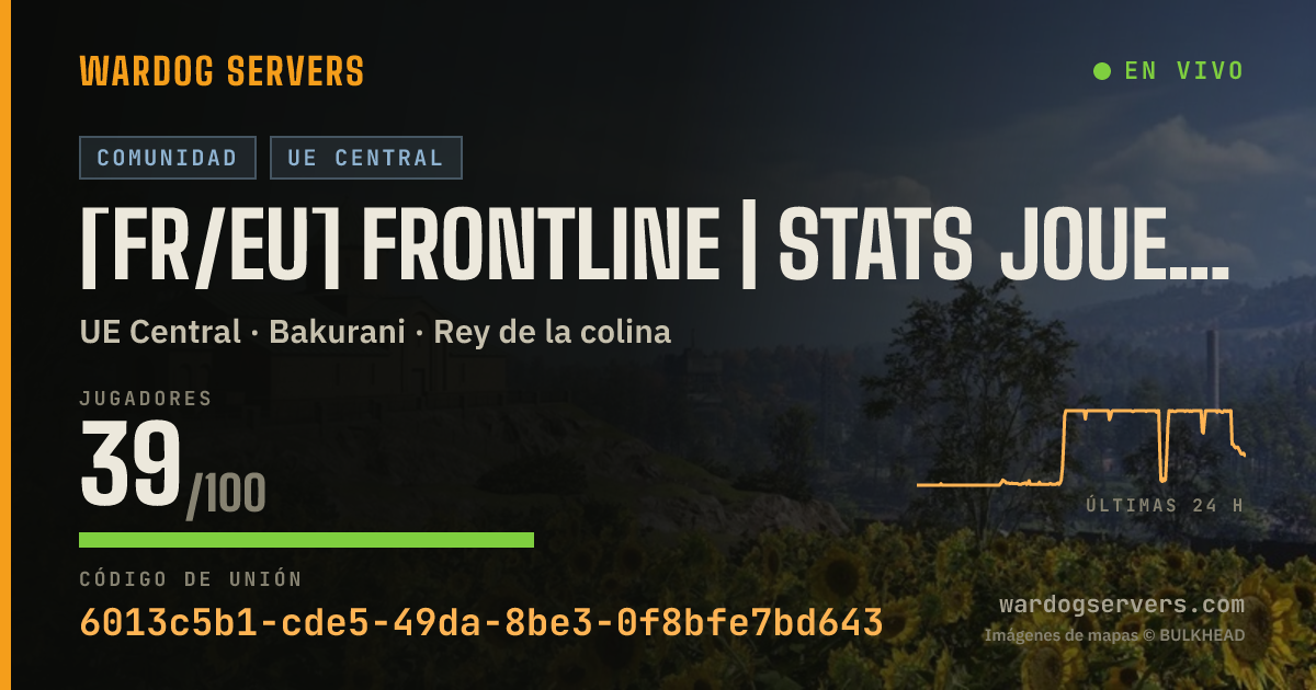 Banner de estado en vivo de [FR/EU] FRONTLINE | STATS JOUEURS | XP +5% | MONEY +5%