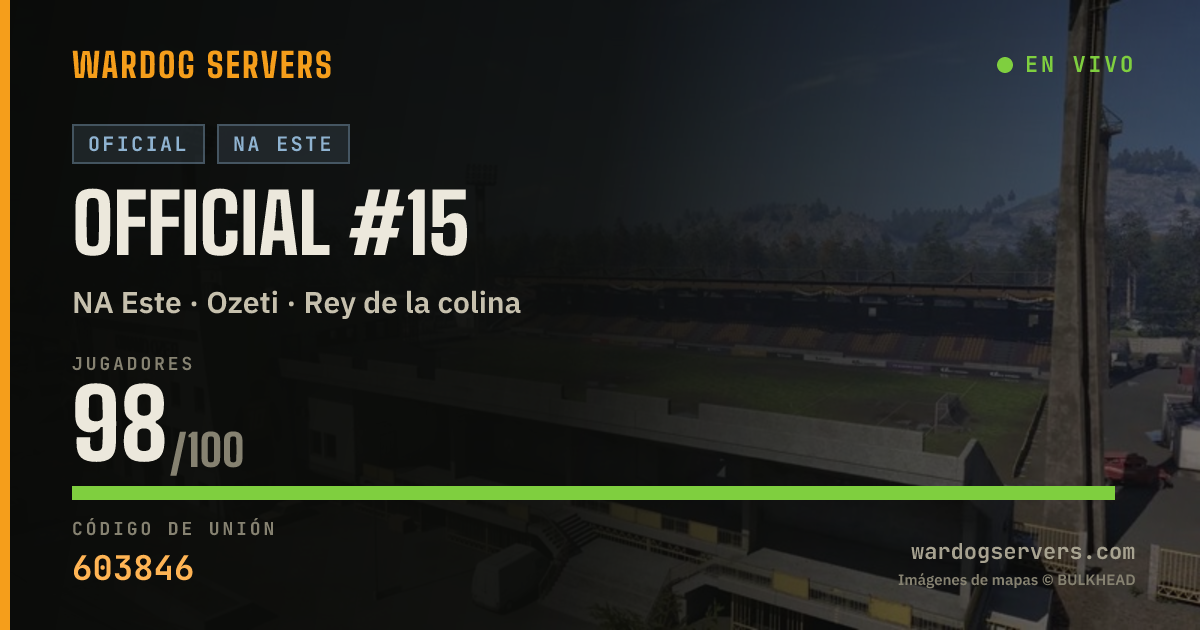 Banner de estado en vivo de Official #15