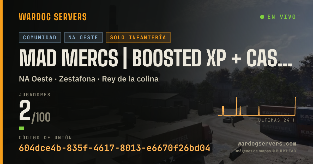Banner de estado en vivo de Mad Mercs | Boosted XP + Cash | discord.gg/madmercs