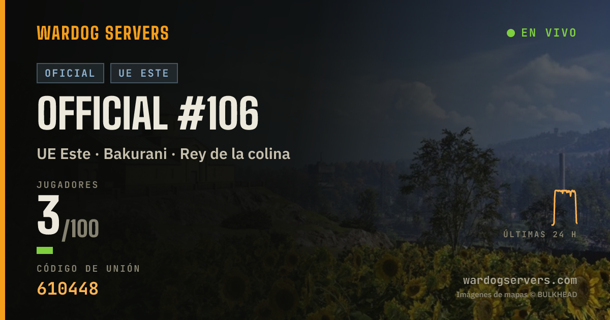 Banner de estado en vivo de Official #106