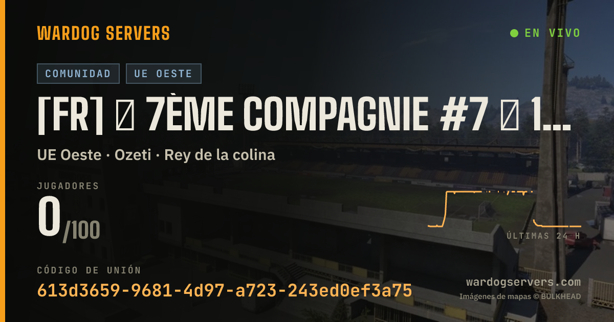 Banner de estado en vivo de [FR] ★ 7ème Compagnie #7 ★ 100% FR - discord.gg/7eCie