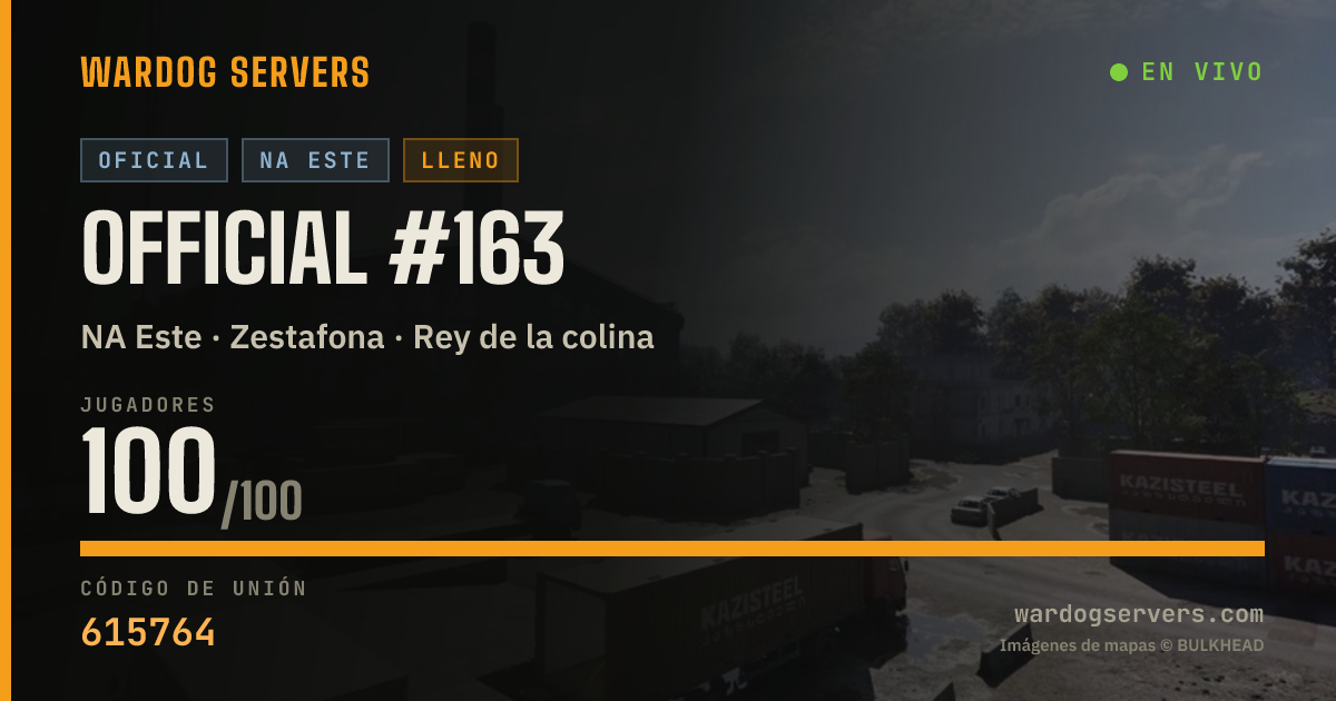 Banner de estado en vivo de Official #163