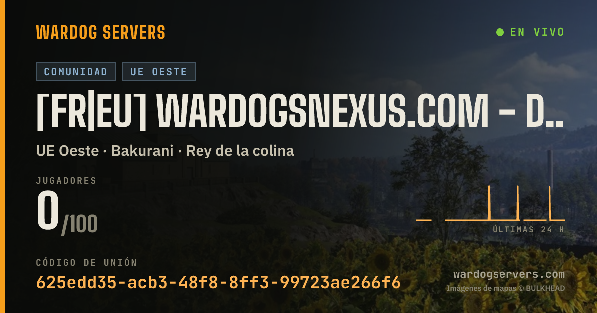 Banner de estado en vivo de [FR|EU] WARDOGSNEXUS.COM - discord.gg/SFgE4htEAK