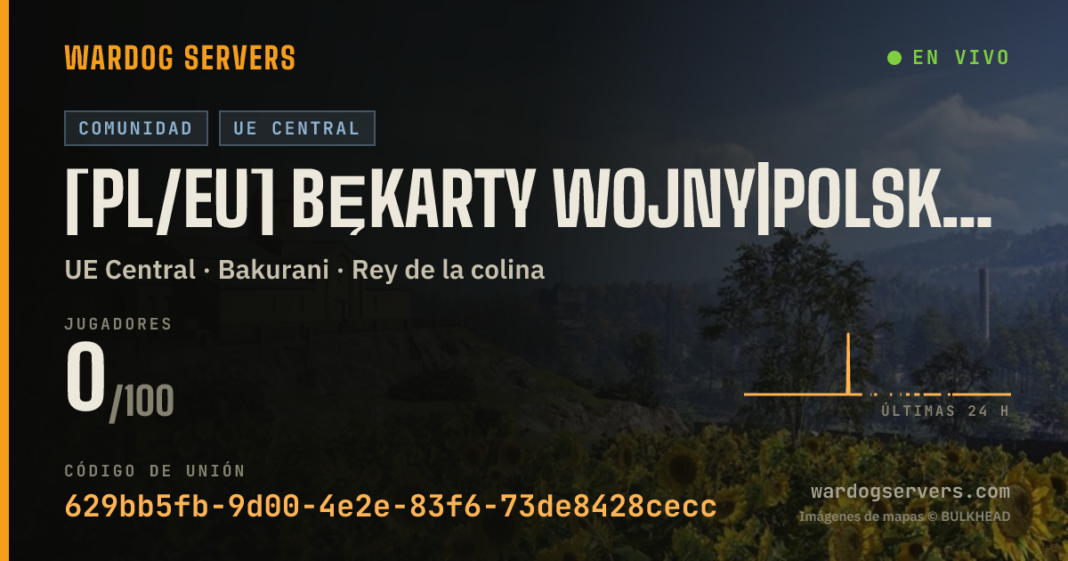 Banner de estado en vivo de [PL/EU] Bękarty Wojny|Polski serwer
