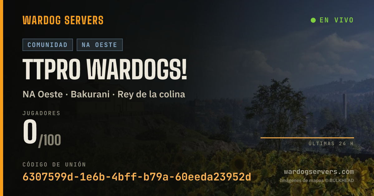 Banner de estado en vivo de TTPRO WARDOGS!