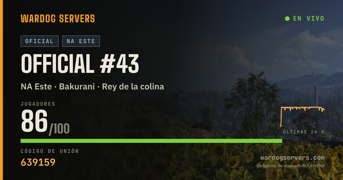 Banner de estado en vivo de Official #43