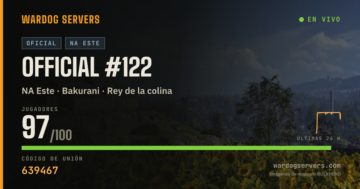 Banner de estado en vivo de Official #122