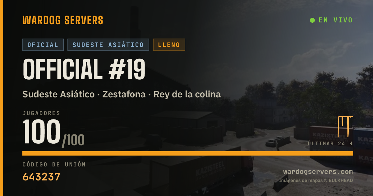 Banner de estado en vivo de Official #19