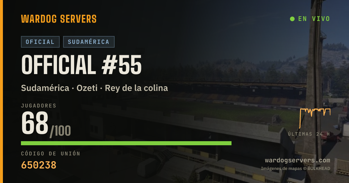 Banner de estado en vivo de Official #55