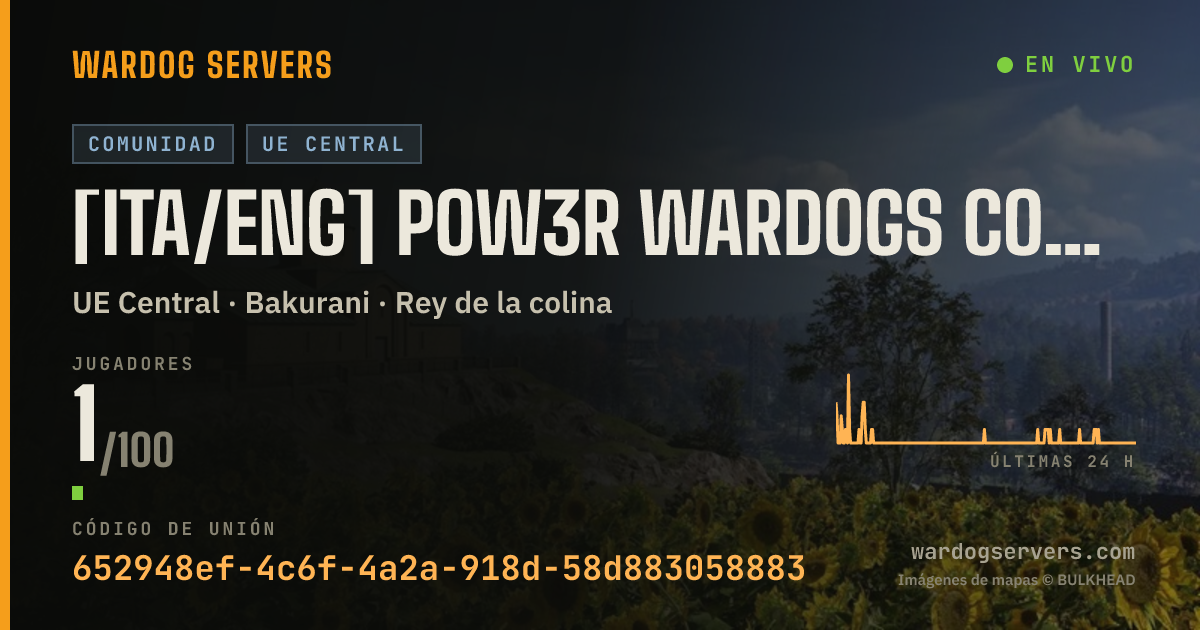 Banner de estado en vivo de [ITA/ENG] POW3R WARDOGS COMUNITY SERVER