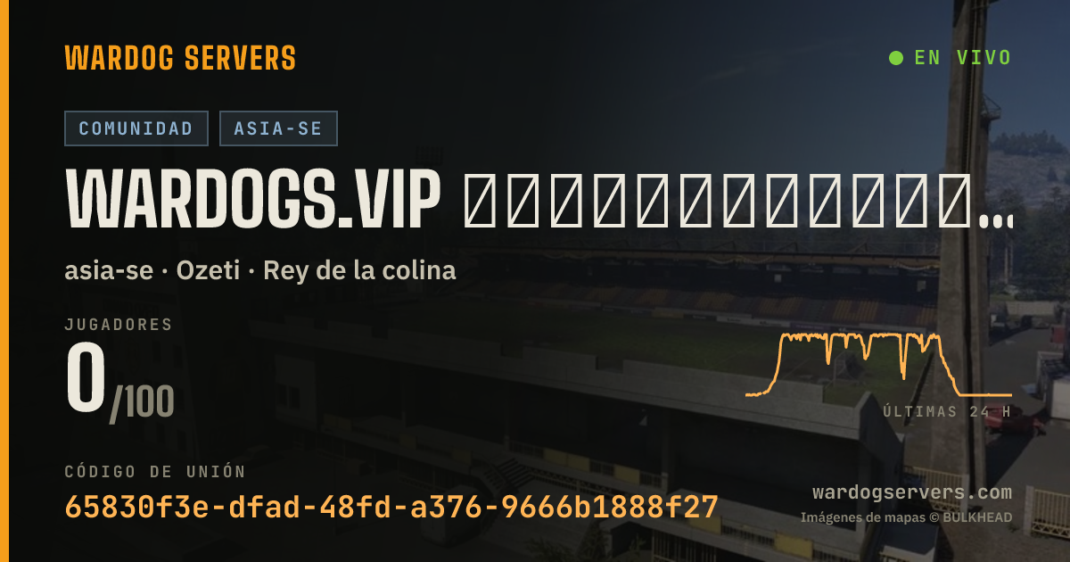 Banner de estado en vivo de WARDOGS.VIP 丨萌新天堂・无限载具・训练服・单阵营・S2赛季加密