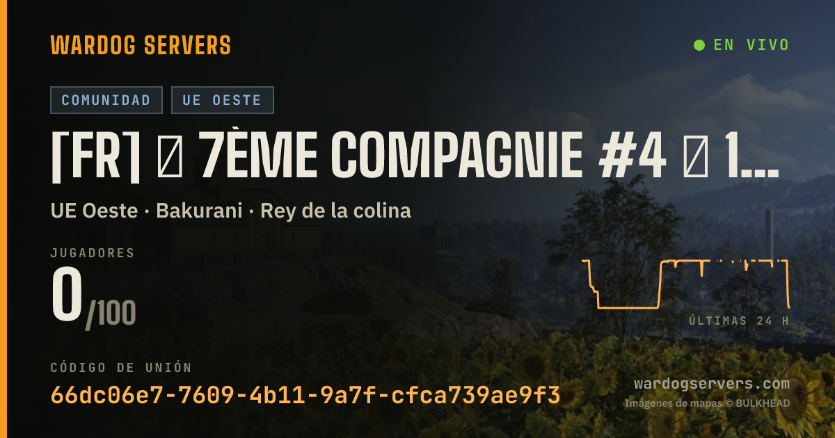 Banner de estado en vivo de [FR] ★ 7ème Compagnie #4 ★ 100% FR - discord.gg/7eCie