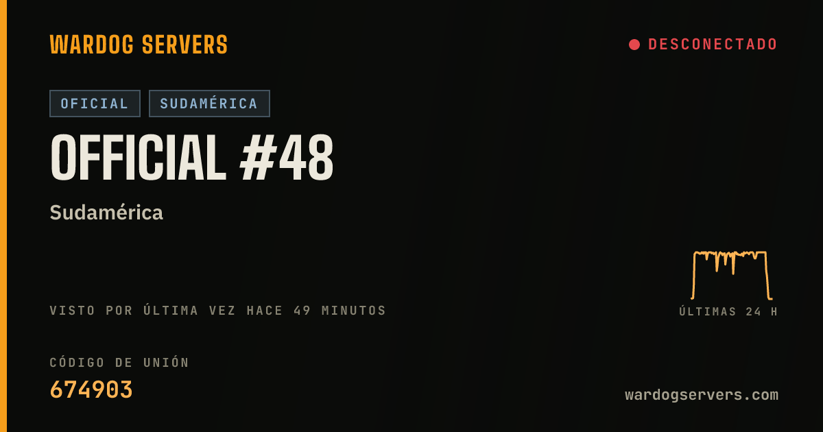 Banner de estado en vivo de Official #48