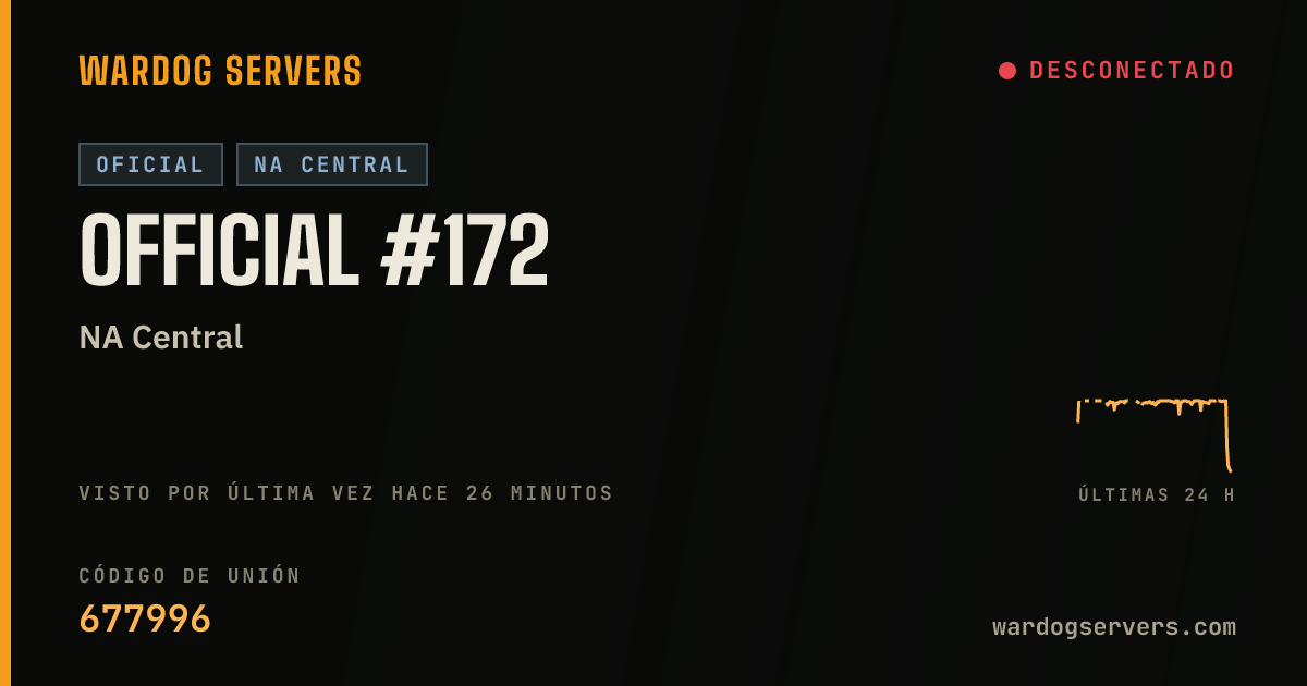 Banner de estado en vivo de Official #172