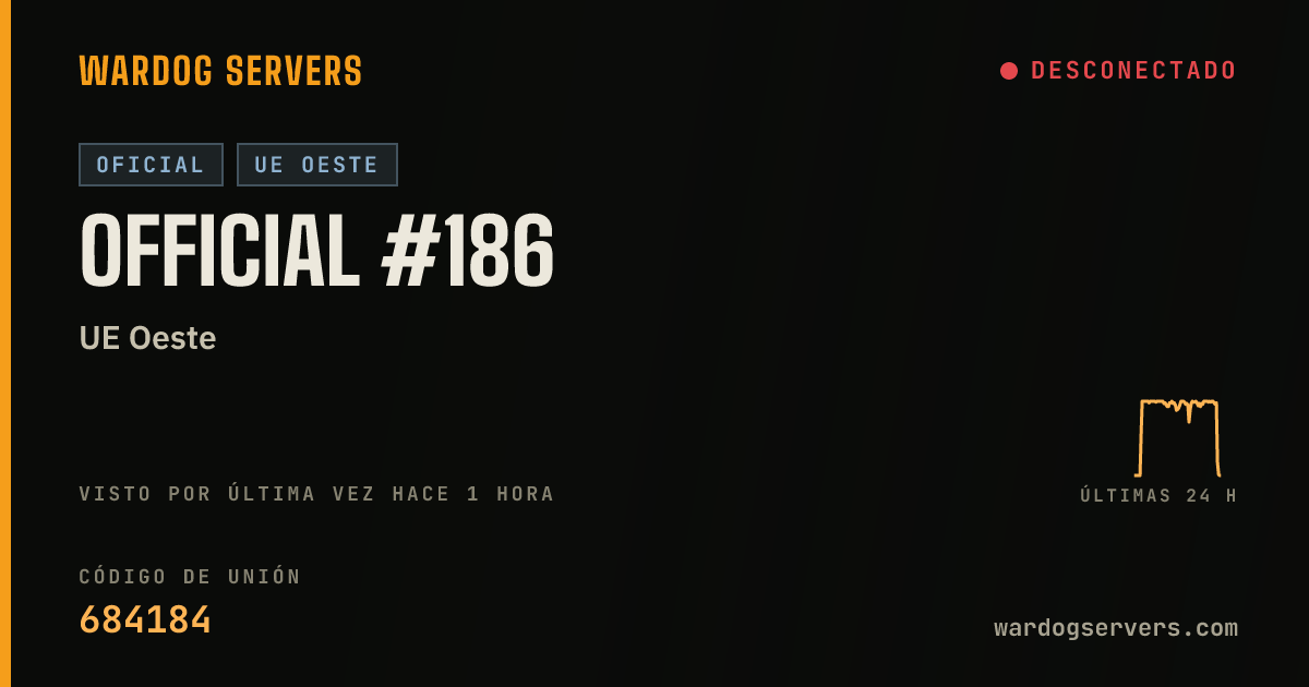 Banner de estado en vivo de Official #186